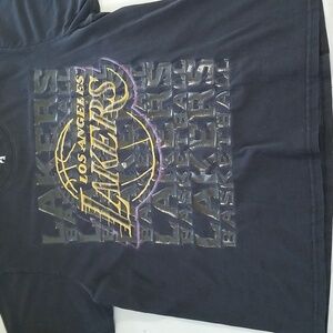UNK NBA Los Angeles Lakers Spellout Basketball Tshirt Soze XL